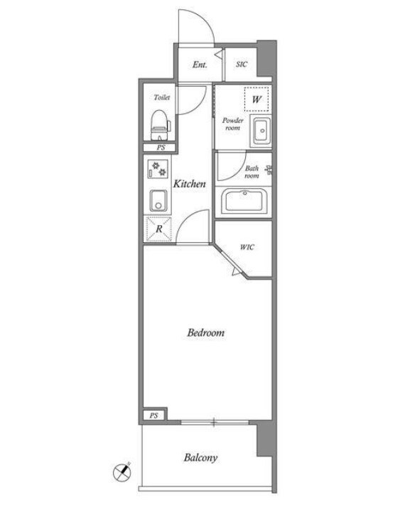 リッジ豊洲の物件間取画像