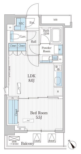 パークアクシス門前仲町テラスの物件間取画像