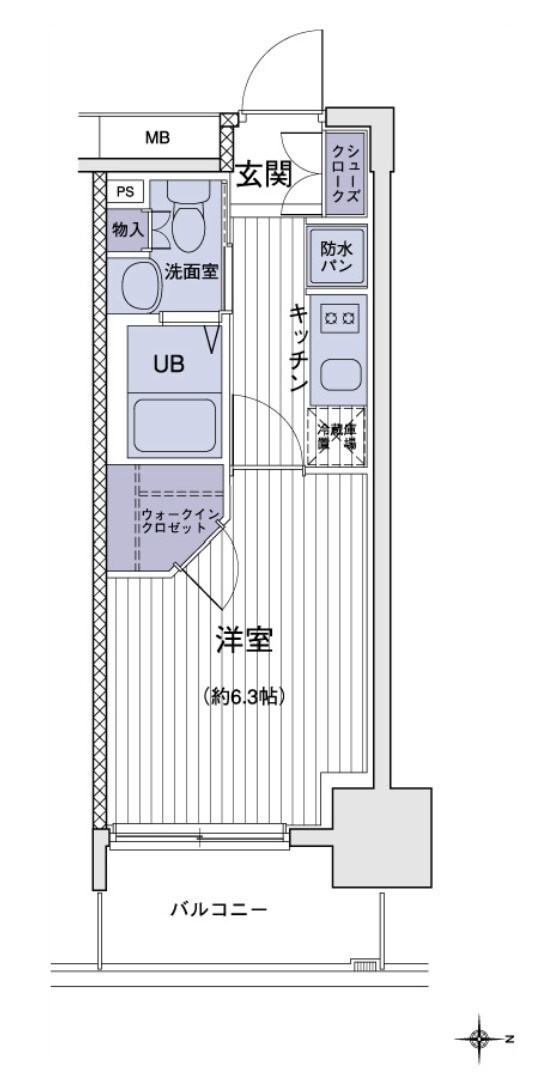 エスティメゾン大島の物件間取画像