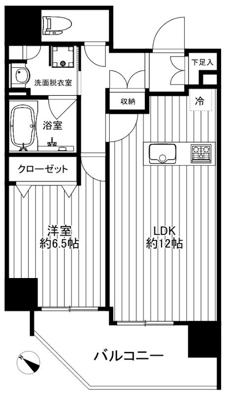 クリアルプレミア八丁堀（CREAL premier 八丁堀）の物件間取画像