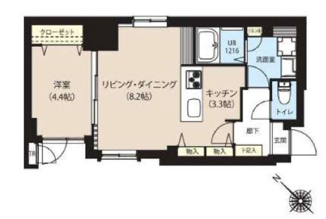 グランカーサ日本橋浜町の物件間取画像