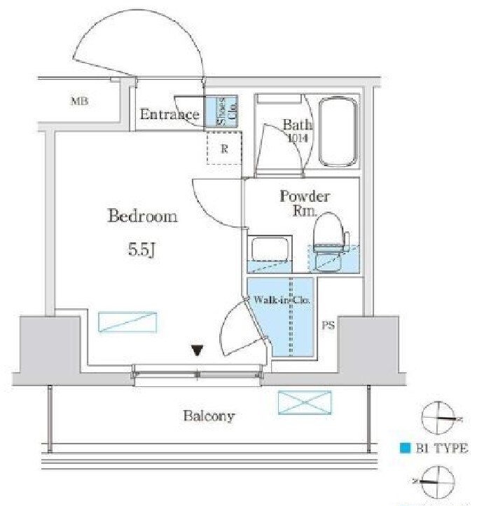 パークアクシス錦糸町スタイルズの物件間取画像