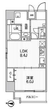 ＲＯＯＴｓ　Ｋｉｋｕｋａｗａ（ルーツ菊川）の物件間取画像