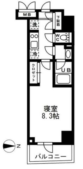 レジディア亀戸の物件間取画像