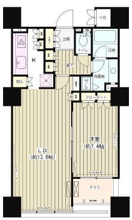 エンブレムコート明石町の物件間取画像