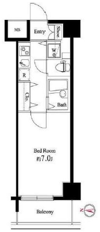 スクエア潮見の物件間取画像