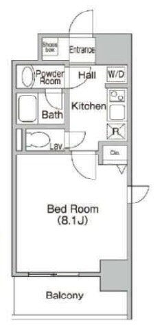 プライムアーバン門前仲町の物件間取画像