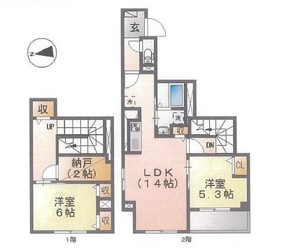 アリエッタ東砂の物件間取画像