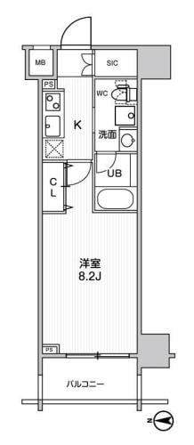 ステージグランデ錦糸町IIの物件間取画像