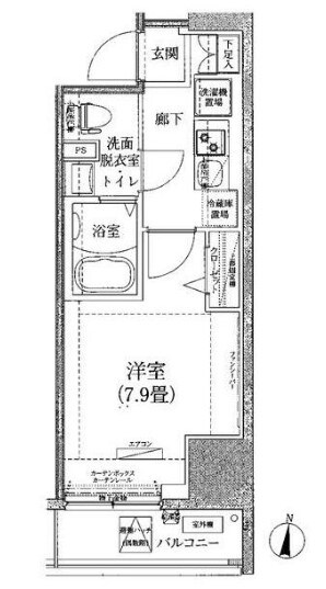 ルフレ深川イーストの物件間取画像