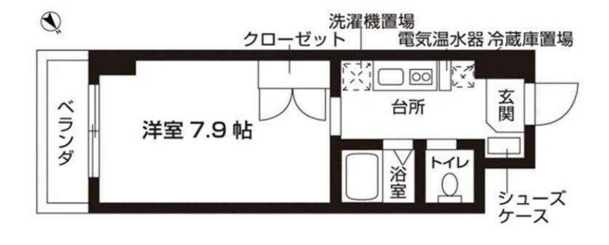 ローズウッド・ハイツ門前仲町の物件間取画像