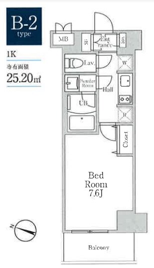 リビオメゾン南砂町の物件間取画像