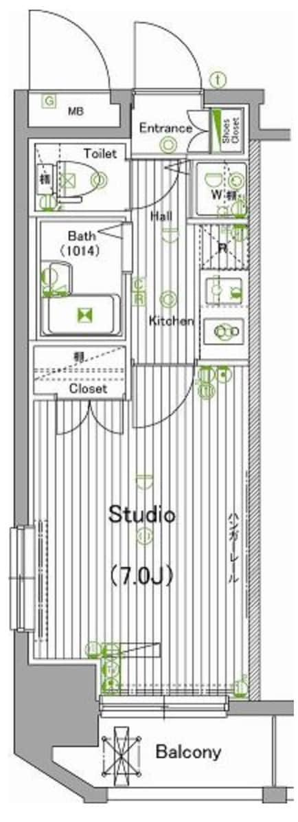 亀戸６丁目マンションの物件間取画像