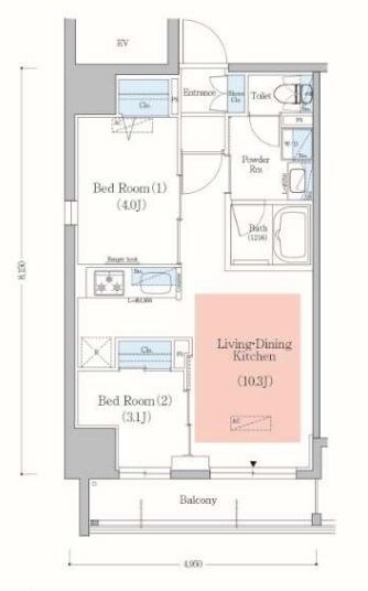 アーバネックス錦糸町IIの物件間取画像