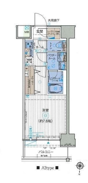 オーキッドレジデンス森下の物件間取画像