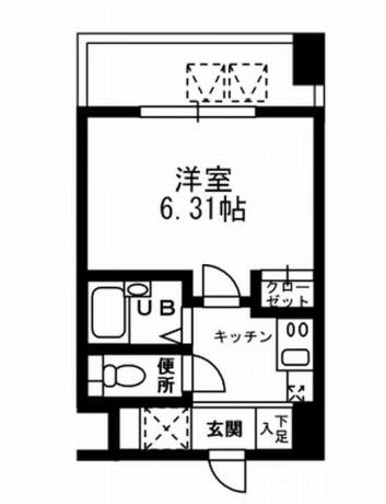 レジディア三越前の物件間取画像