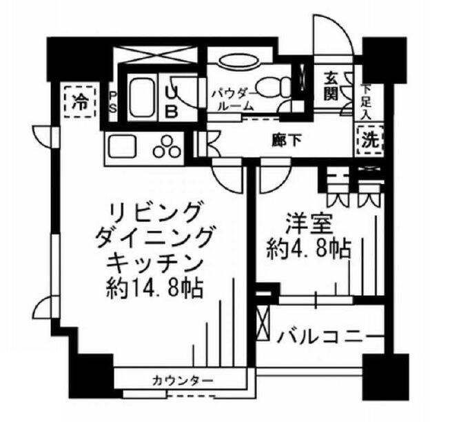 レジディア勝どきの物件間取画像