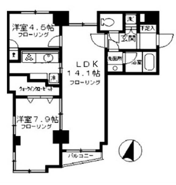 KDXレジデンス日本橋浜町の物件間取画像