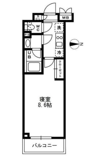 レジディア亀戸の物件間取画像