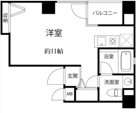 昭美人形町マンションの物件間取画像