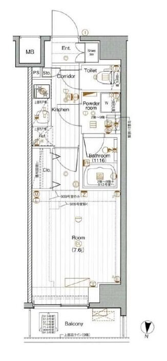 ザ・プレミアムキューブG潮見の物件間取画像