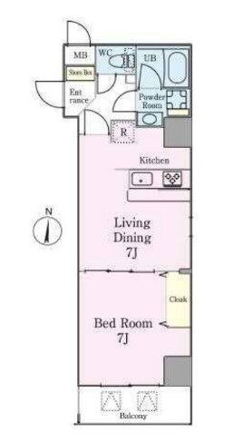 フレールコート錦糸公園の物件間取画像