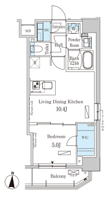 パークアクシス錦糸町ウエストの物件間取画像