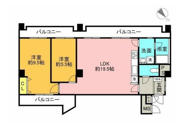 オリエントニュー赤坂の物件間取画像