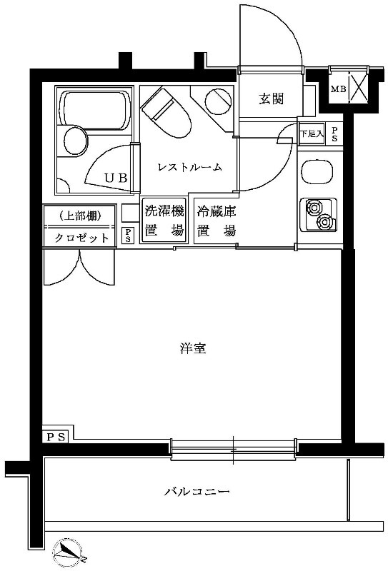 ルーブル品川西小山の物件間取画像