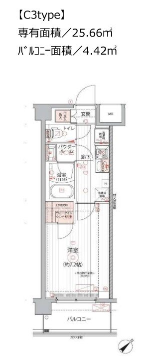 アルコバレーノ戸越銀座の物件間取画像