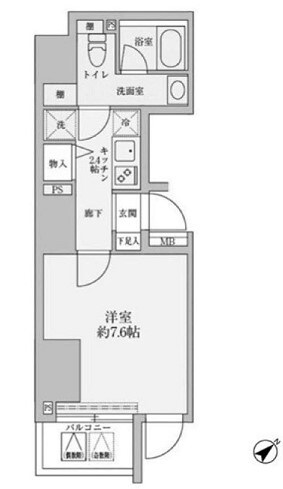 リヴシティ赤坂の物件間取画像