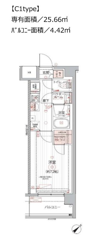 アルコバレーノ戸越銀座の物件間取画像