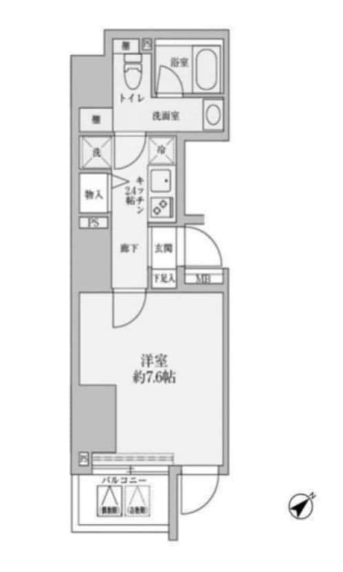 リヴシティ赤坂の物件間取画像