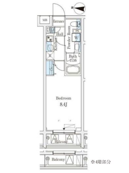 ラティエラ品川西大井の物件間取画像