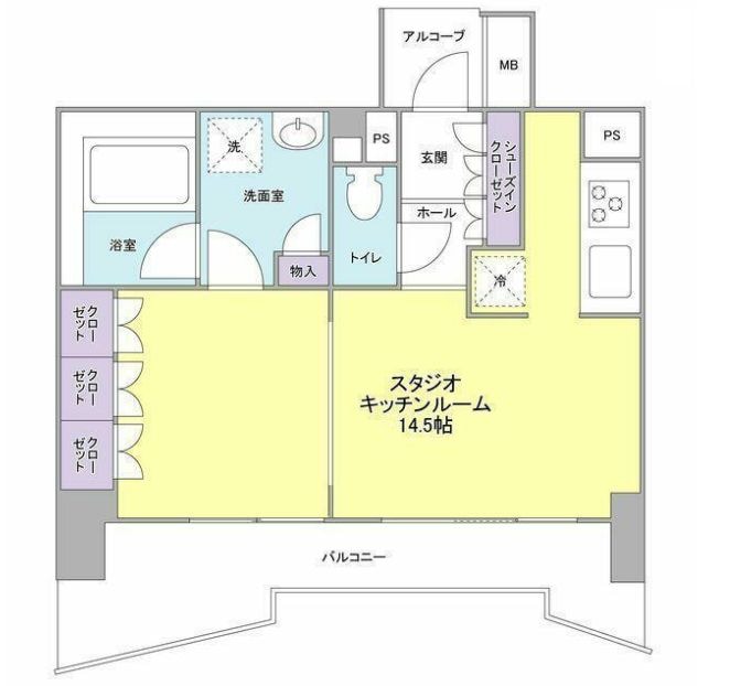 ラサンテ五反田の物件間取画像