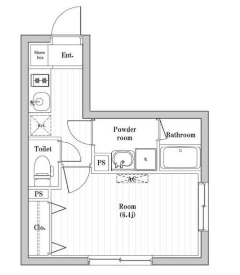 コンポジット渋谷本町　の物件間取画像