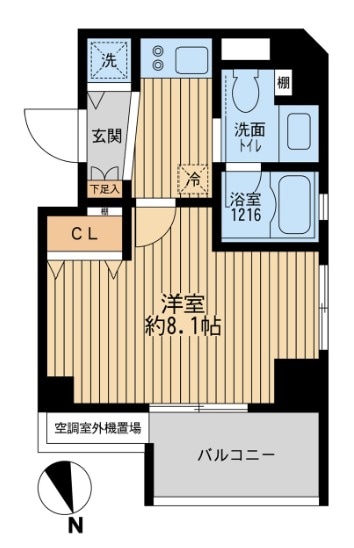 クリオ戸越銀座壱番館の物件間取画像