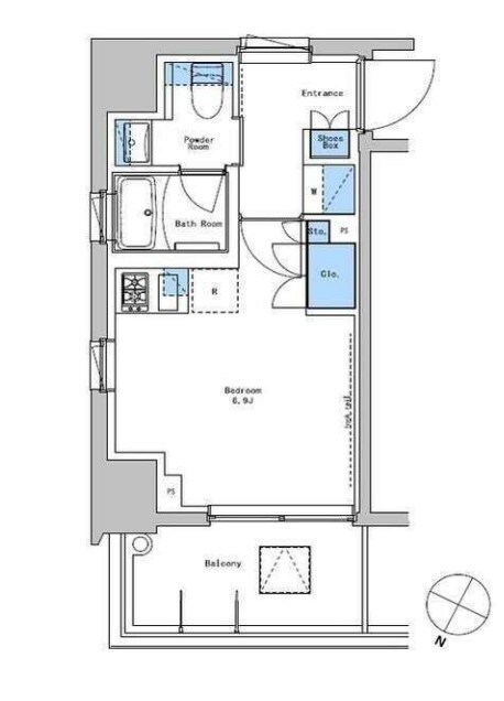 ブラウ戸越銀座スカイの物件間取画像