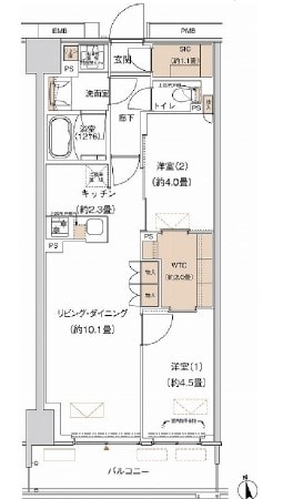 プライムネクサス大森北の物件間取画像