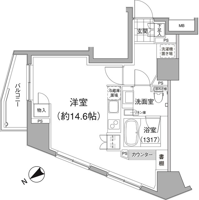 パークハビオ元麻布の物件間取画像