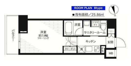 ステージグランデ芝大門の物件間取画像