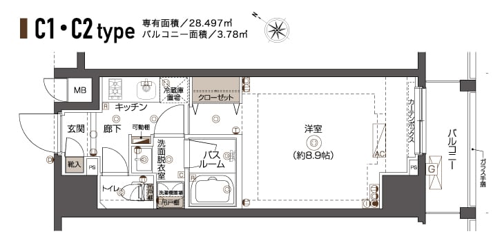 ＺＯＯＭ西五反田（ズーム西五反田）の物件間取画像