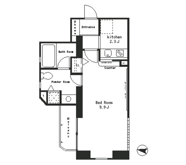 パークアクシス西麻布ステージの物件間取画像