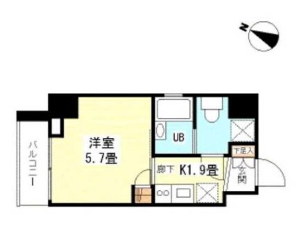 シンシア芝浦ルネッタ（シンシア芝浦lunetta）の物件間取画像