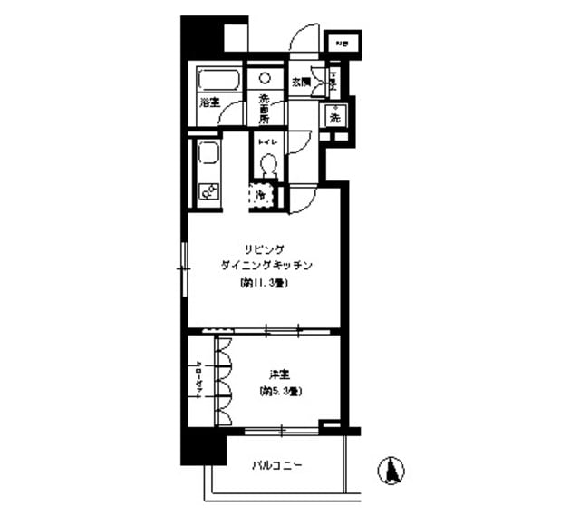 KDXレジデンス芝公園の物件間取画像