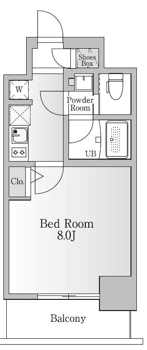 NTPRレジデンス芝浦三丁目の物件間取画像