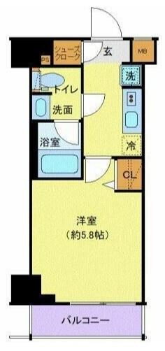 品川二葉3丁目マンションの物件間取画像