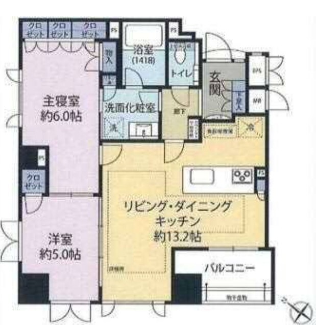 ＣＯＮＯＥ赤坂丹後町（コノエ赤坂丹後町）の物件間取画像