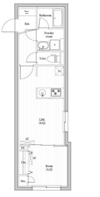 コンポジット渋谷本町　の物件間取画像