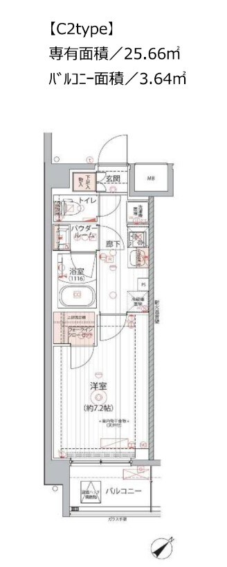 アルコバレーノ戸越銀座の物件間取画像